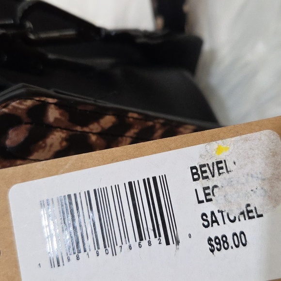 🤎🔹️Steve Madden🔹️ animal print  Leopard 2 Way Bevelynn Satchel Handbag - Picture 8 of 8